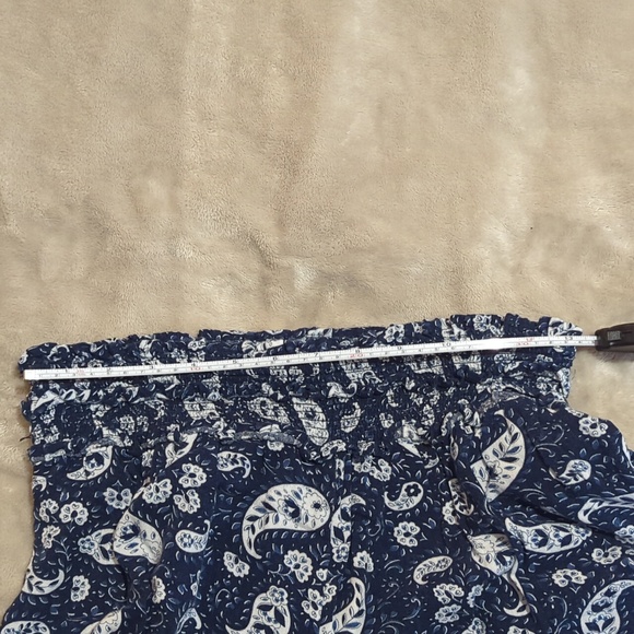 Rayron elastic waist flared bottom pants - Picture 6 of 8